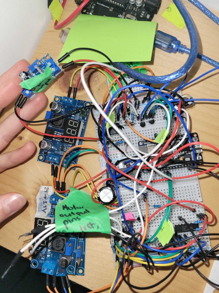 H-bridge on a breadboard